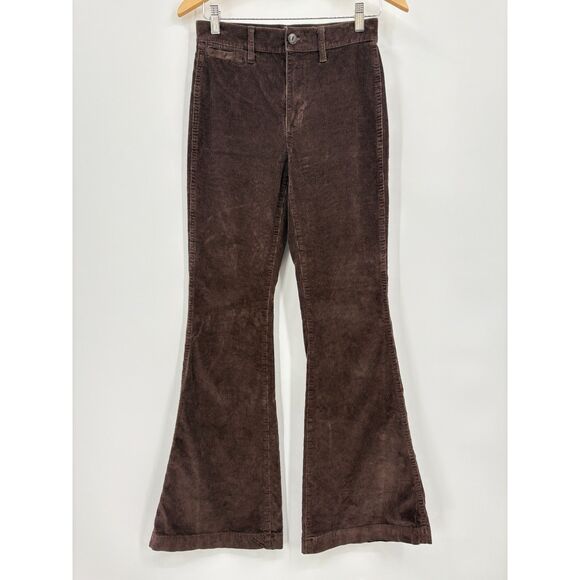 Madewell The Perfect Vintage Flare Pant in Corduroy in Dark Coffee, Sz 25, Fall - Picture 5 of 12
